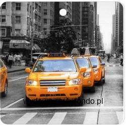 Odblask z nadrukiem ozdobnym Nowy Jork Taxi